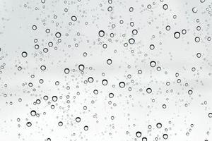 Rain drops on window glass background photo