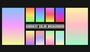 gradient colorful abstract background collection,