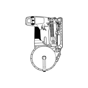 cap stapler machine vector