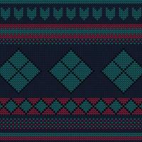 jumper seamless knitting pattern vector