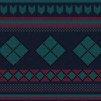 jumper seamless knitting pattern vector