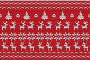 merry Christmas sweater knitting pattern vector