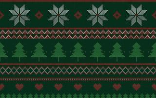 Christmas sweater pattern vector