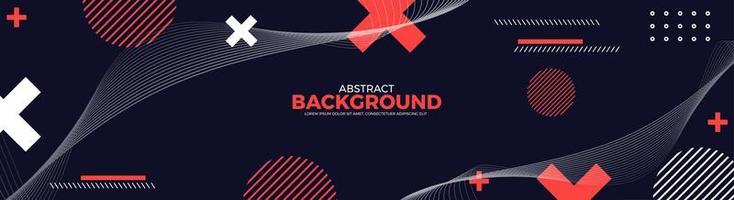 Abstract banner design web templates, horizontal header web banner. Modern abstract cover header background for website design, Social Media Cover advertising banner, flyer, invitation card vector