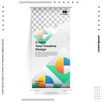 Business Roll Up Set. Standee Design. Banner Template, Abstract Blue Geometric Triangle Background vector, flyer, presentation, leaflet, j-flag, x-stand, x-banner, exhibition display vector