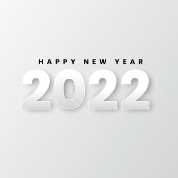 Calendar header 2022 number on colorful abstract color paint brush strokes background. Happy 2022 new year colorful background. vector