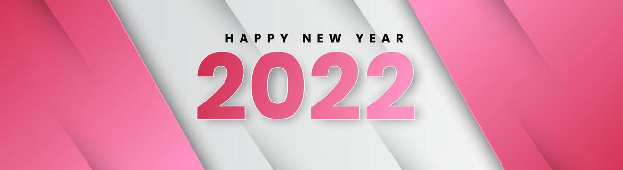 Calendar header 2022 number on colorful abstract color paint brush strokes background. Happy 2022 new year colorful background. vector