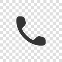 icono de teléfono, ilustración de vector de símbolo de icono de teléfono