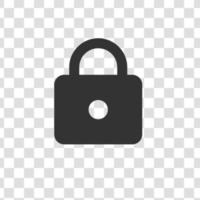 lock icon vector illustration