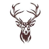 Stylized deer head vector illustration