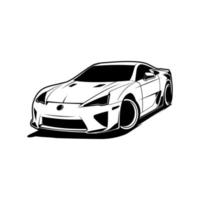 sports car silhouette vector