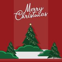 merry christmas and happy new year background vector