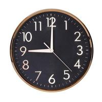 Noon on the dial of the round clock photo