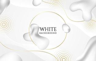 Fluid Shape and Golden Line Abstract Background vector