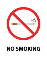 Realistic No smoking sign on white background