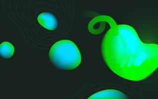 Fondo de color abstracto de triángulos, círculos y líneas. vector