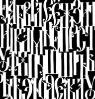 Pattern from the Old Russian font. vector