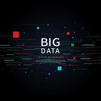 Big data of future technologies, computer generated abstract background vector