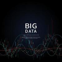 Big data of future technologies, computer generated abstract background vector