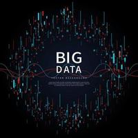 Big data of future technologies, computer generated abstract background vector