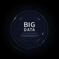 Big data of future technologies, computer generated abstract background vector