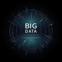 Big Data de tecnologías futuras, resumen antecedentes generados por ordenador vector