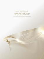 Abstract background of luxury gold lines, brochure, poster background vector
