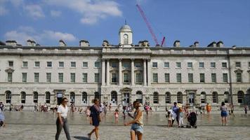 Timelapse Somerset House am Sommertag in London video