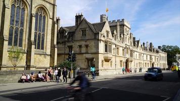 timelapse oxford city in het verenigd koninkrijk video