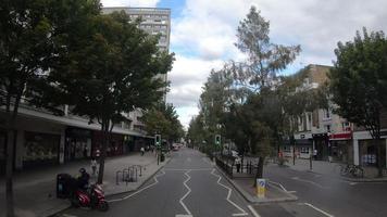 Timelapse London City in UK - view from bus video