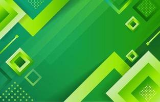 Abstract Green Geometric Background vector