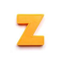 Magnetic lowercase letter Z photo