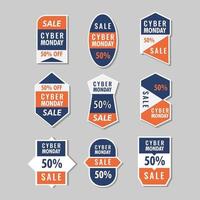 Cyber Monday Stickers vector