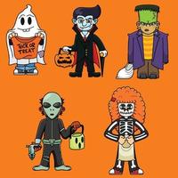 Halloween Costume Pack vector