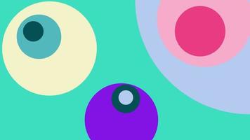 abstract background with colorful circle shape design elements vector