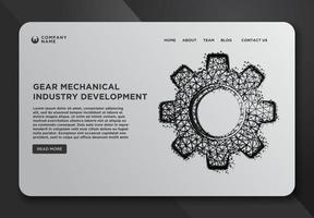 gear mechanical industry vector