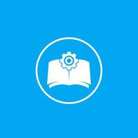 manual, instructions, user guide icon vector
