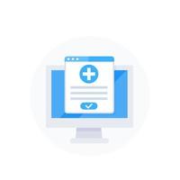 online medical service vector icon