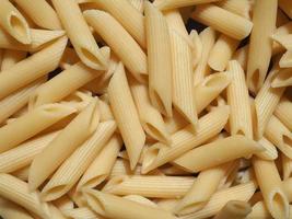 Penne pasta food background photo