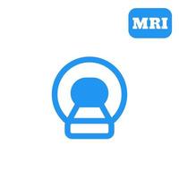 MRI, CT scan icon vector