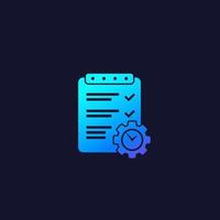 Project management vector icon