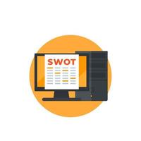 SWOT analysis, vector