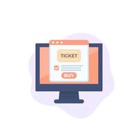 buy tickets online vector icon