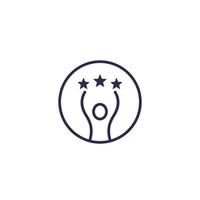 competence and skills vector icon