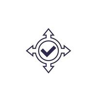 expand, extend, enlarge vector icon