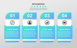 Modern Business data visualization. Process chart. Abstract elements of graph, diagram with steps, options. Vector business template for presentation. Creative concept for infographic