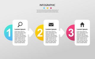 Modern Business data visualization. Process chart. Abstract elements of graph, diagram with steps, options. Vector business template for presentation. Creative concept for infographic