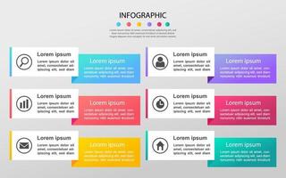 visualización de datos empresariales moderna. diagrama del proceso. elementos abstractos de gráfico, diagrama con pasos, opciones. plantilla de negocio de vector para presentación. concepto creativo para infografía