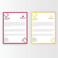 Corporate Creative Modern Letterhead Bundle Design. Template Design. vector