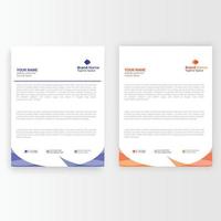 Corporate Creative Modern Letterhead Bundle Design. Template Design. vector